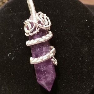 Hand wrapped crystals